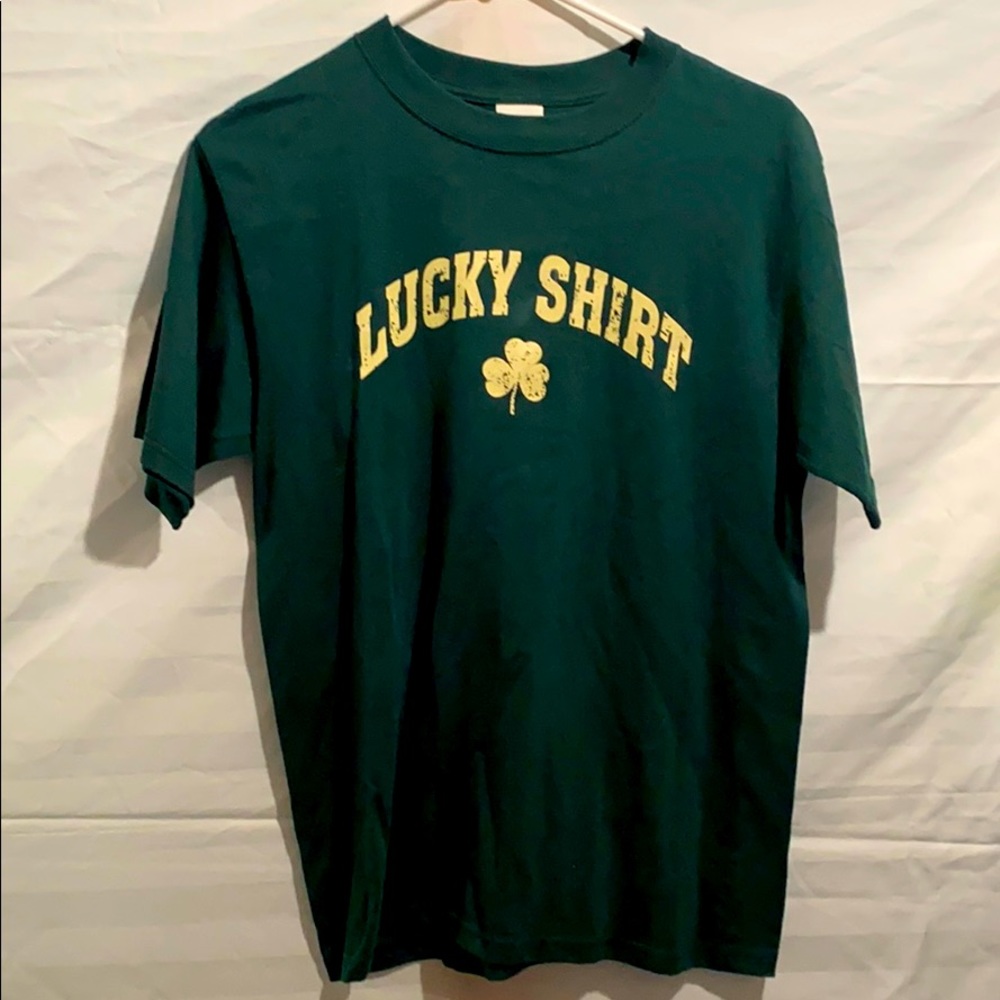 Women’s Anvil Size S Green Lucky Shirt 🍀 ☘️